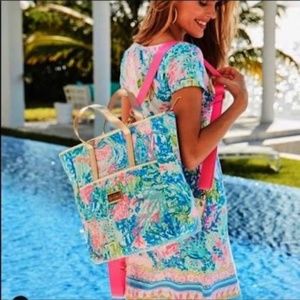 Lilly Pulitzer NWOT GWP Convertible Tote Backpack Fished My Wish